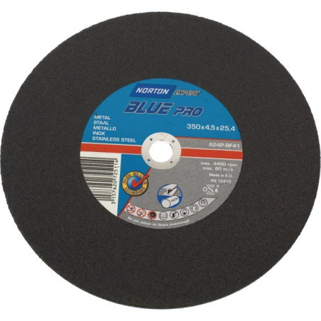 METALEN/ROESTVRIJSTALEN AFSNIJDSCHIJF 350 X 4 X 25,4 MM BLUE PRO