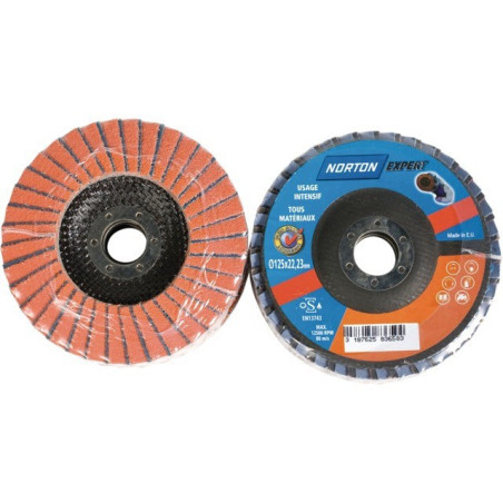 KUPPELFLÜGELSCHEIBE 125 MM KÖRNUNG 60 ORANGE POWER