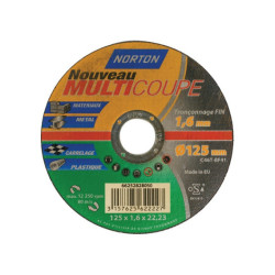 AFSNIJDSCHIJF VOOR ALLE MATERIALEN 125 X 1,6 X 22,2 MM MULTI-CUT