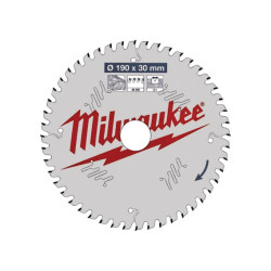 LAME SCIE CIRCULAIRE 190X30X48 MM TOUS TYPE DE BOIS MIWAUKEE