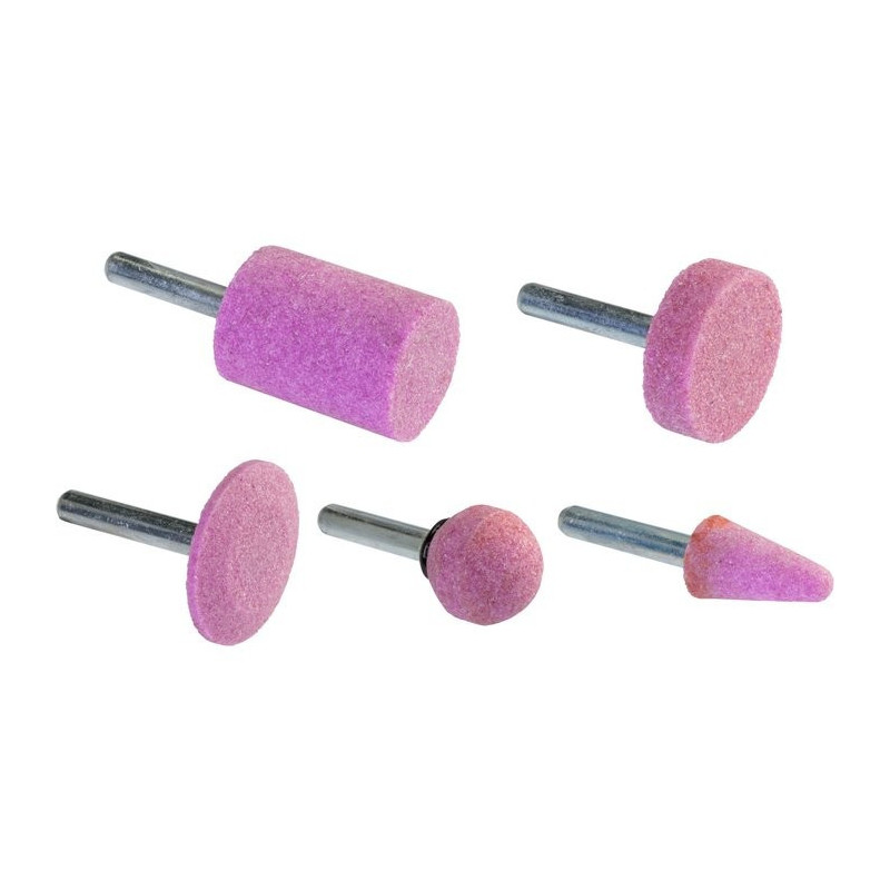 Set von 5 Multiform-Schleifscheiben am Schaft – SCID