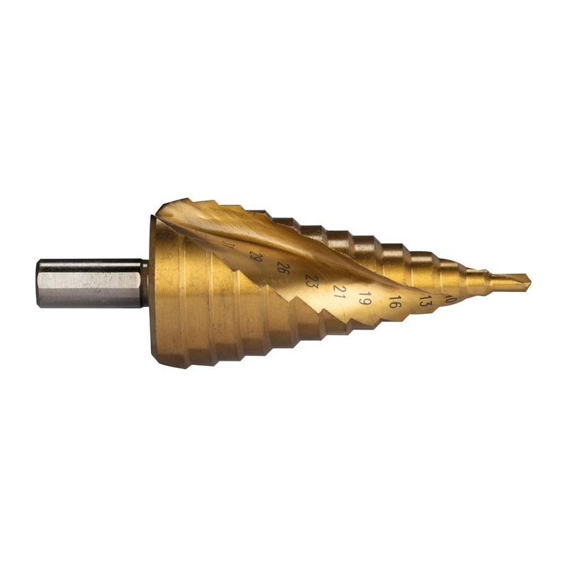 HSS Titanium SCID Step Drill – Metall – Durchmesser 4 bis 35 mm