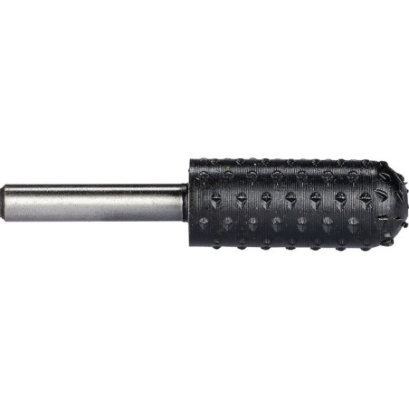 Râpe rotative cylindrique arrondie pour bois SCID - Diamètre 14 mm - Hauteur de coupe 35 mm