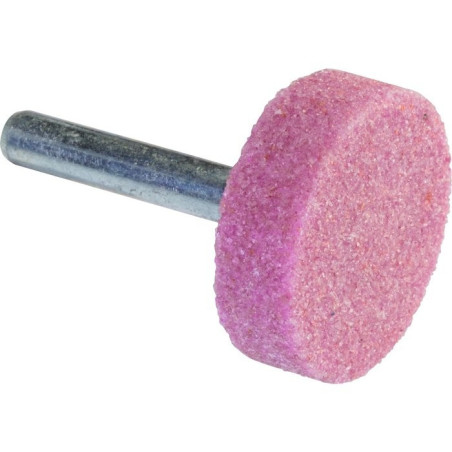 Slijpschijf op roze korundstengel SCID - Plaat - Diameter 30 mm - Hoogte 10 mm