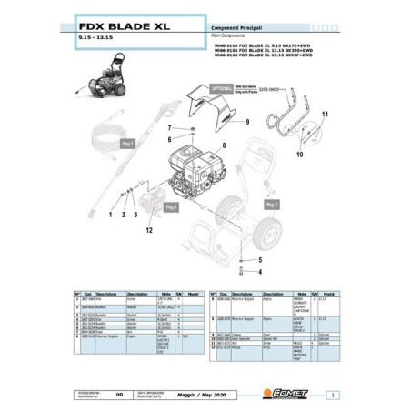 KALTWASSERREINIGER FDX BLADE XL 15L/MIN 310 BAR