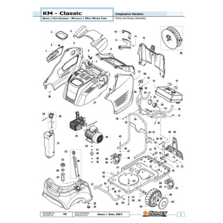 DETERGENTE PER ACQUA CALDA KM CLASSIC 15L/MIN 170 BAR