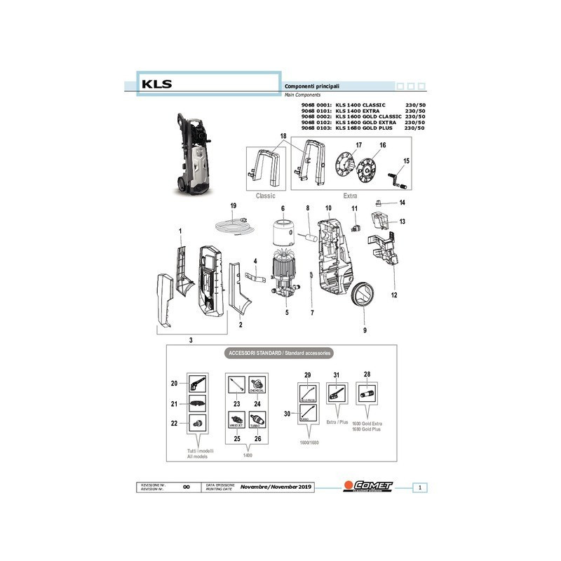 LIMPIADOR DE AGUA FRÍA KLS 1680 GOLD PLUS XL 8,3 L/MIN 160 BAR