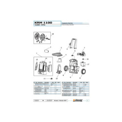 Limpiador de agua fría KRM 1100 extra 6l/min 125 bar