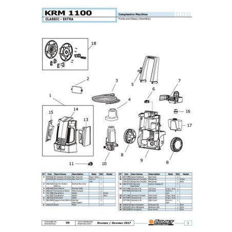 Detergente per acqua fredda KRM 1100 extra 6l/min 125 bar