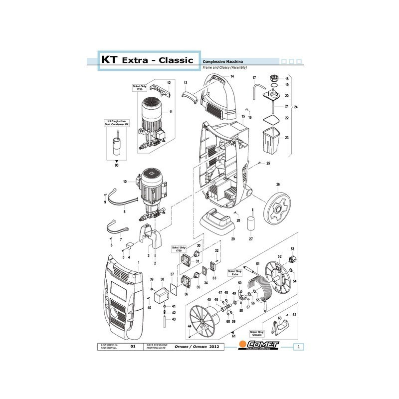 LIMPIADOR DE AGUA FRÍA KT1900 GOLD EXTRA BLUE 12L/MIN 200 BAR