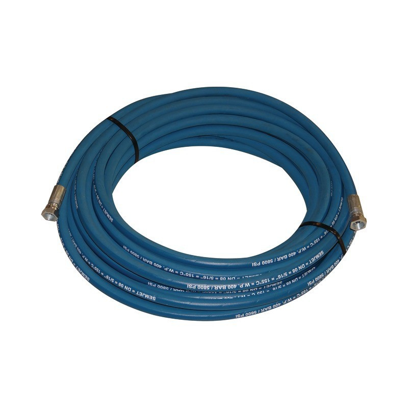 MANGUERA LIMPIADORA HP, 15 M, AZUL 5/16, 2 TRENZAS, HEMBRA/HEMBRA, BSP 3/8