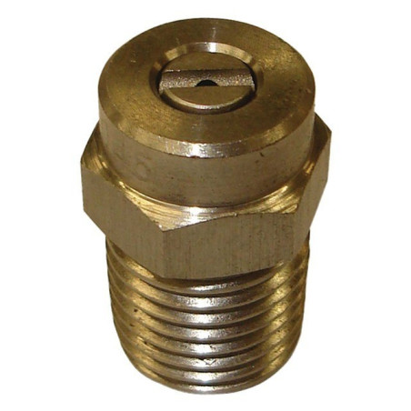 TOBERA DE ACERO INOXIDABLE CAL 045 ROSCA PLANA DE 25° M1/4 (CAJA)