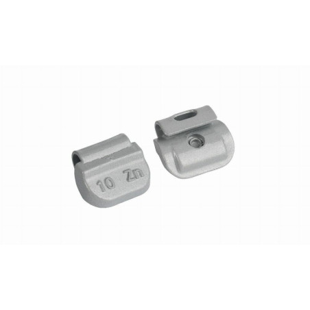 Masses à clipser zinguées pour équilibrer roues de voitures et camionnettes.