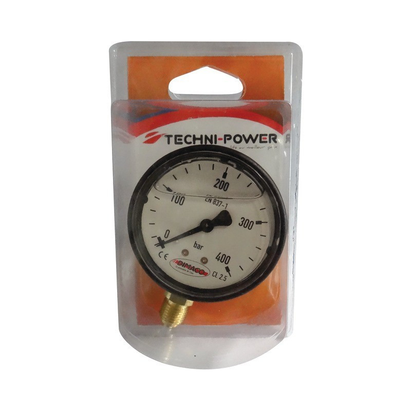 MANOMETRO RADIALE DA 400 BAR M1/4 (SCATOLA)