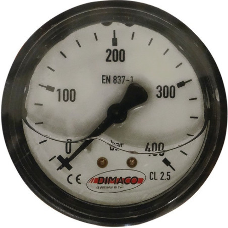 MANÓMETRO TRASERO DE 400 BAR M1/4 (CAJA)
