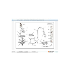 ASPIRADORA DE AGUA SECA DE ACERO INOXIDABLE 30L 1600W CV30XE
