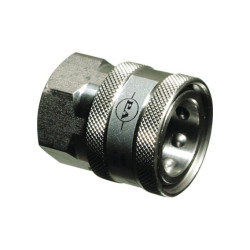 RACCORD RAPIDE A BILLE INOX 200 BAR FEMELLE 3/8 FEMELLE
