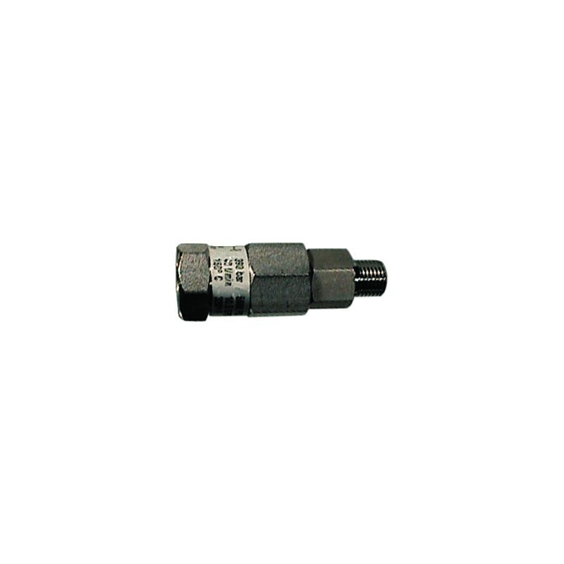 ADAPTADOR ROTATIVO DE ACERO INOXIDABLE G3/8 MACHO HEMBRA 350 BAR