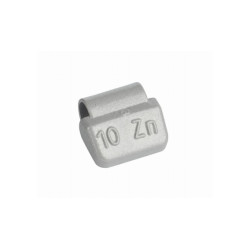 Découvrez nos masses d'équilibrage en zinc protégées par un revêtement polymère gris.