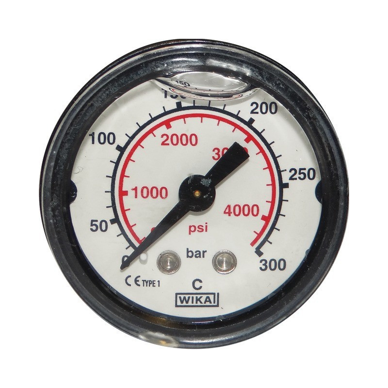 DRUKGAUGE 0-300 BAR 40 mm 1/8'' AXIALE KOMEET