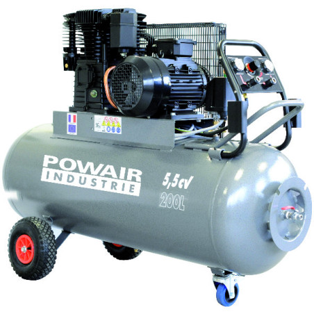 Verdichter 5,5 PS 200 Liter 35 m³ 5,5 PS zweistufiger Zweizylinder 400 V