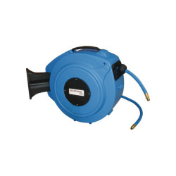 CARRETE DE MANGUERA DE AIRE Y AGUA 20M 9,5X17 MM RETRAÍBLE AUTOMÁTICO GIRATORIO