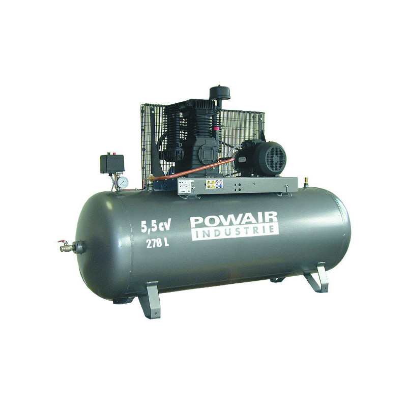 COMPRESSOR OP WIELEN 5,5 PK 200L 37M³ TRI 9B TRI-CILINDER W