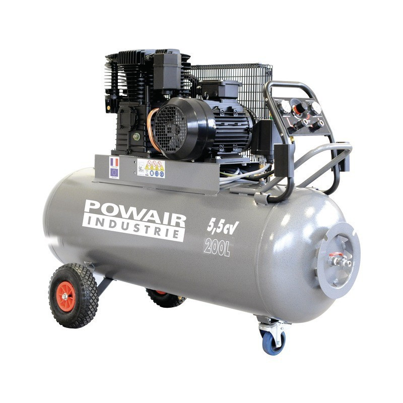 COMPRESSORE 200L 5,5HP TRIFASE 35M3