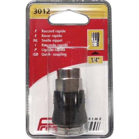 VROUWELIJKE SCHROEFDRAAD SNELKOPPELING 1/4'' BLISTER PRODIF