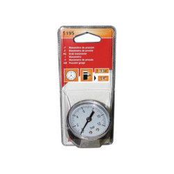 DRUKMETER 10 BAR Ø 50 MM 1/4 BLAAR