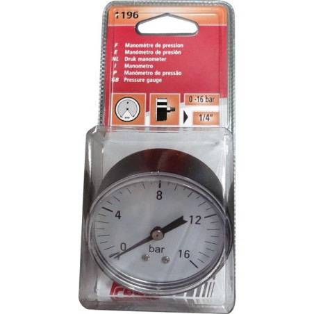 DRUCKANZEIGE 16 BAR Ø 60 MM 1/4 BLASE