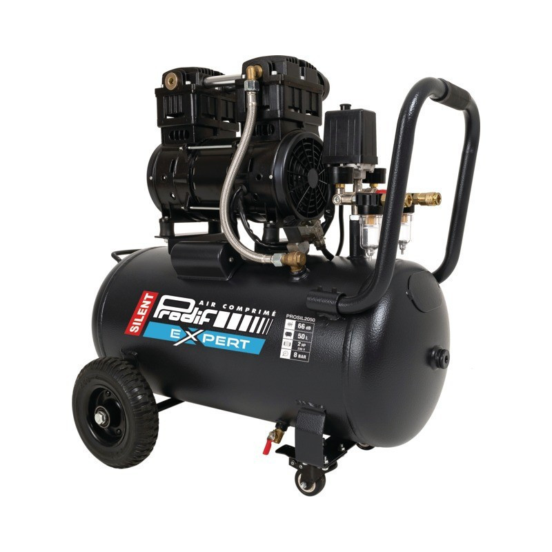 COMPRESSORE "SILENZIOSO" 50L 2CV MONOFASE PRODIF 14,4M3