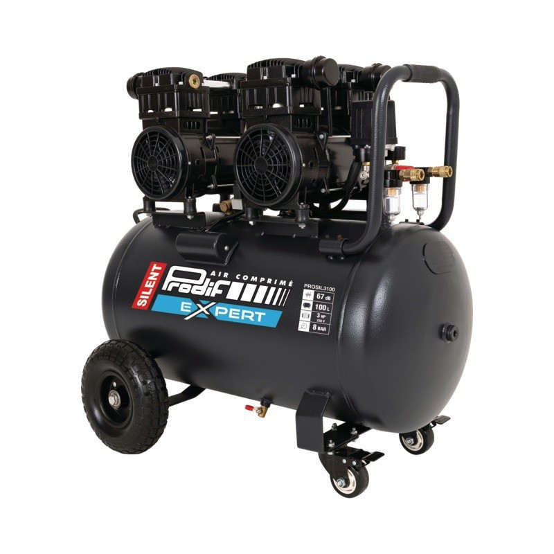 "SILENT" COMPRESSOR 100L 3CV ENKELFASIGE 22,2M3 PRODIF