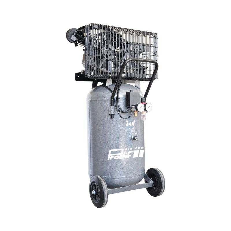 COMPRESSORE MONOFASE DA 100L 3HP 21M3 VERTICALE