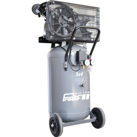 COMPRESSORE MONOFASE DA 100L 3HP 21M3 VERTICALE