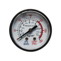 MANOMETRE Ø 52 MM 12 BAR POUR COMPRESSEUR 50L TECHNI-POWER