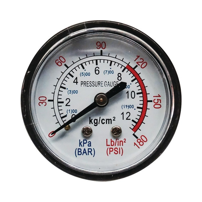 MANÓMETRO Ø 52 MM 12 BAR PARA COMPRESOR TECHNI-POWER DE 50L