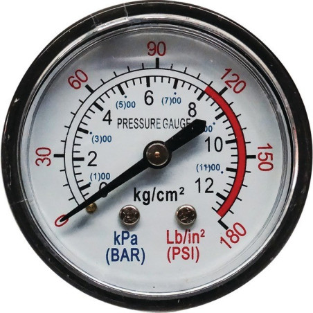 DRUCKMESSGERÄT Ø 52 MM 12 BAR FÜR 50L TECHNI-POWER-KOMPRESSOR
