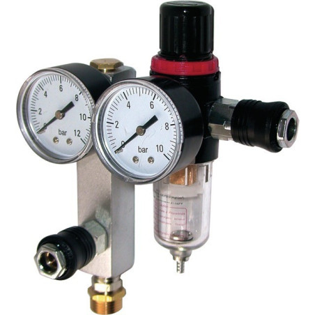 REGULADOR + FILTRO MANO DE 50 MM MACHO 1/2'' CON ACOPLAMIENTOS RÁPIDOS PRODIF