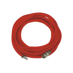 Tubo a treccia rinforzato con mecafer + Agganci rapidi - Lunghezza 7,5 m - Diametro interno 8 mm - Esterno 13 mm