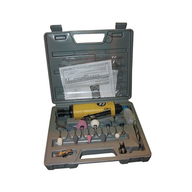 MEULEUSE DROITE PNEUMATIQUE 24000TR/MN ET ACCESSOIRES