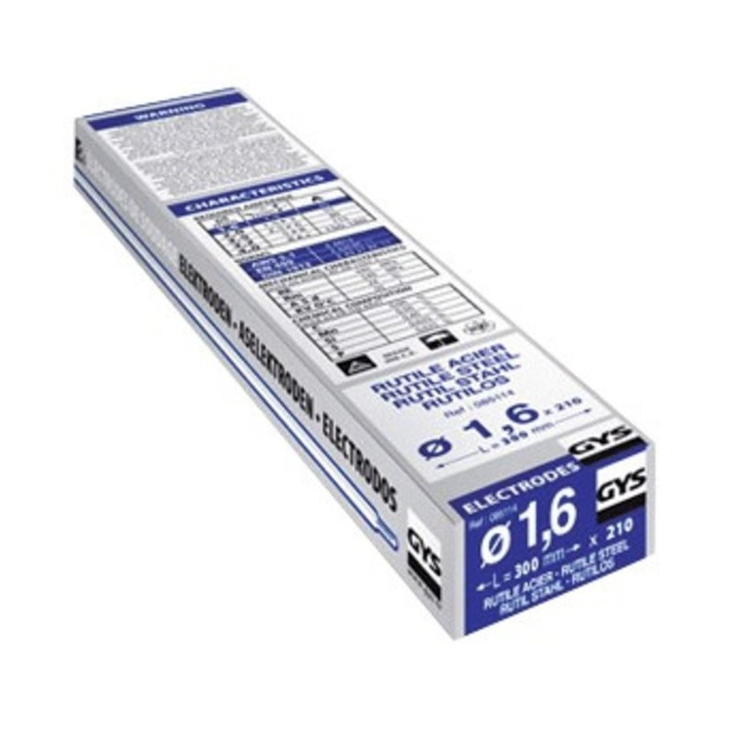Gys Elettrodo Tradizionale in Acciaio Rutilato - Diametro 1,6 mm - Venduto a 210