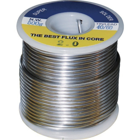 BOBINA DE SOLDADURA 40% PELTRE 500 GR