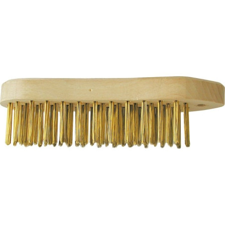Brosse violon fils acier laitonné SCID - Longueur 38 mm