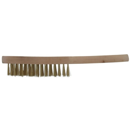 Brosse à manche acier laitonné SCID - Longueur 24 mm