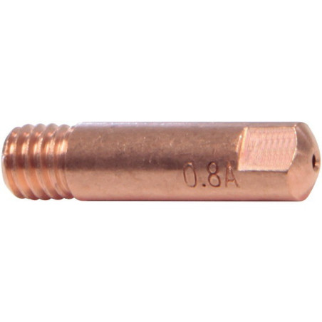 TUBO DI CONTATTO 0,8MM/M6 PER TORCIA GYS DA 150A. SACCHETTO DA 10