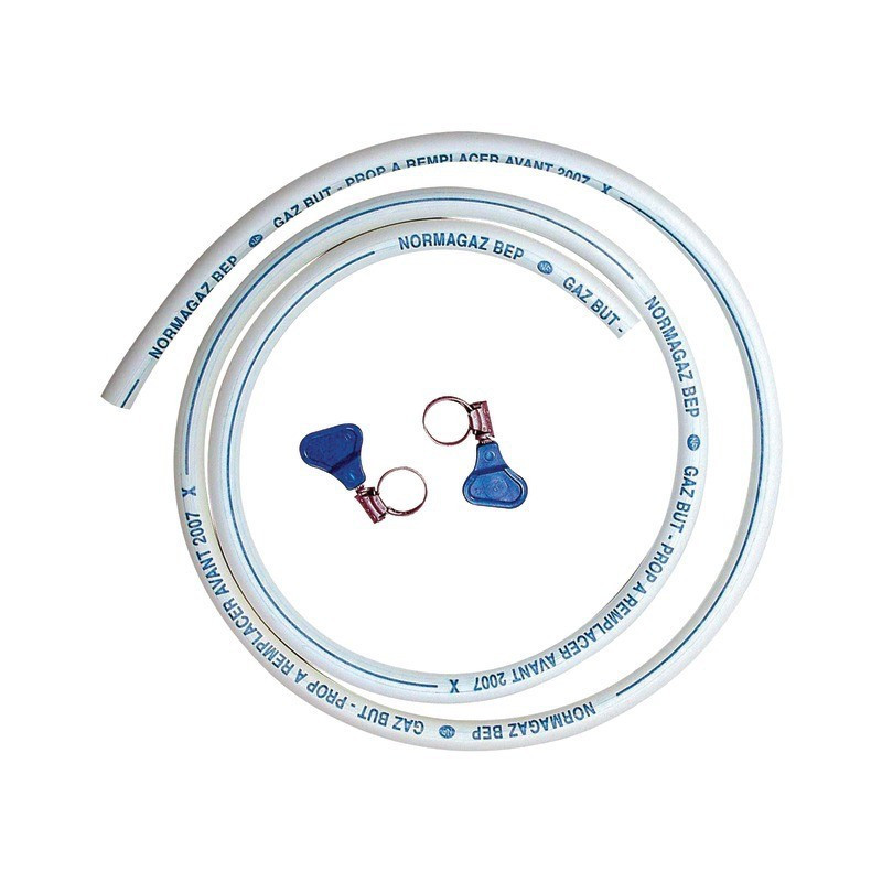 GASSCHLAUCH 1M50 NF 5 JAHRE 6X12 MIT 2 KLEMMEN