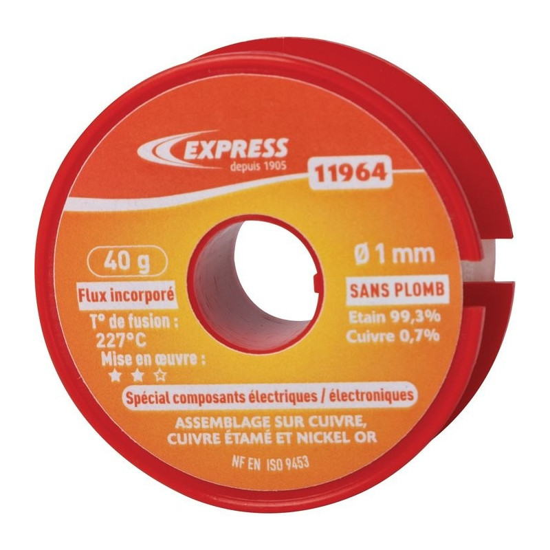 Solder Tin Coil Express - Componentes eléctricos especiales - 40 g