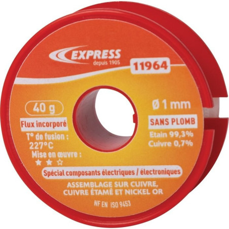 Solder Tin Coil Express - Componenti Elettrici Speciali - 40 g
