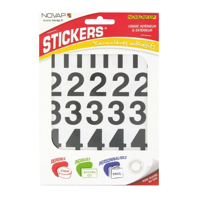 Figura adhesiva Novap - 30 mm - Negro